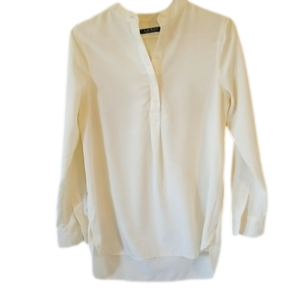 Lauren Ralph Lauren Cream Blouse, Green Label